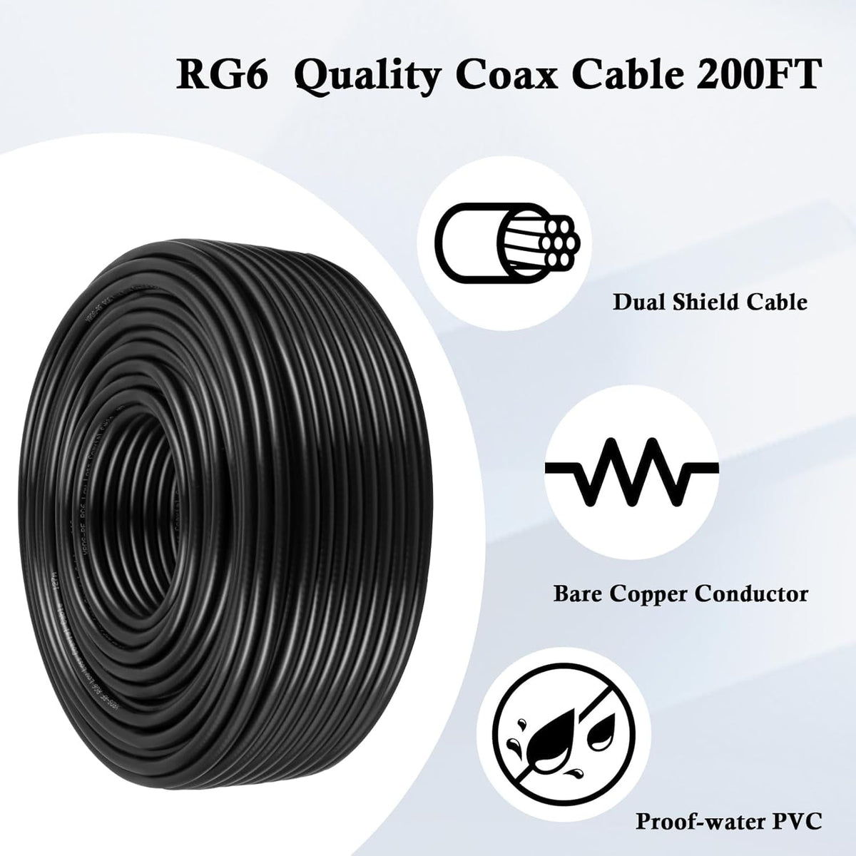 MOOKEERF bent cable demonstrating flexible PVC jacket for easy routing around corners