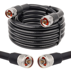 MOOKEERF KMR400 10ft NM to NM coaxial cable for long-distance antenna connections