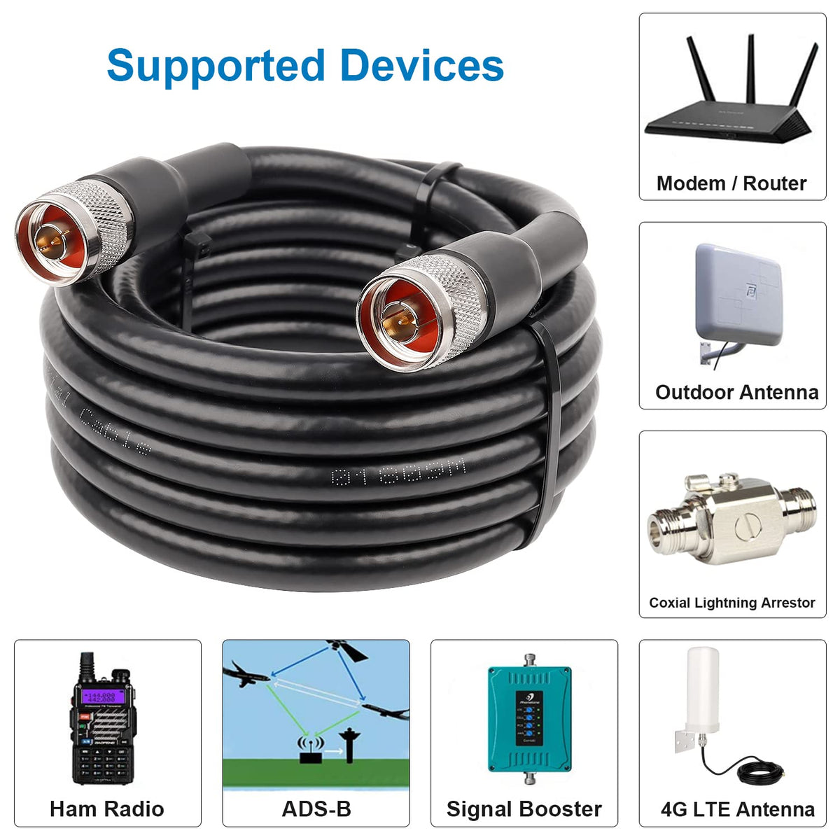 MOOKEERF KMR400 antenna-extension setup enabling reliable reception