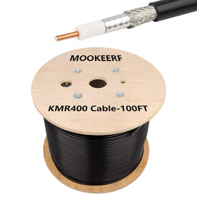 MOOKEERF KMR400 100ft cable packaging shown, includes one unit.