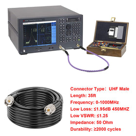 MOOKEERF cable used in a field antenna test scene delivering dependable performance
