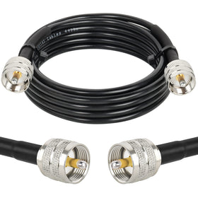 MOOKEERF PL259 12ft coax cable, flexible for CB antennas