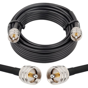 MOOKEERF PL259 front connector showing secure nickel-plated shell and reliable contact