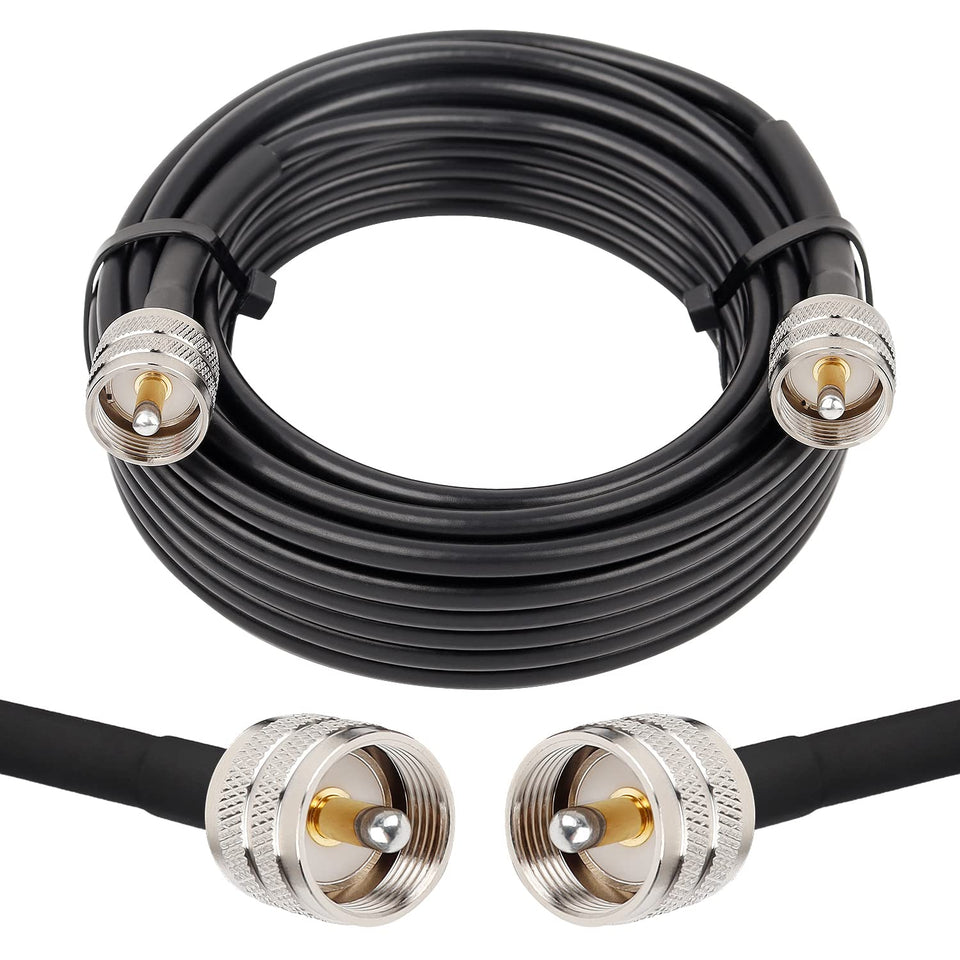 MOOKEERF PL259 front connector showing secure nickel-plated shell and reliable contact