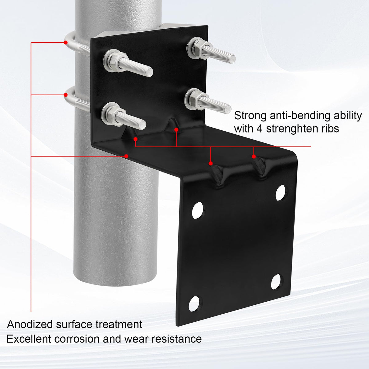 MOOKEERF supports poles 30–50 mm in diameter