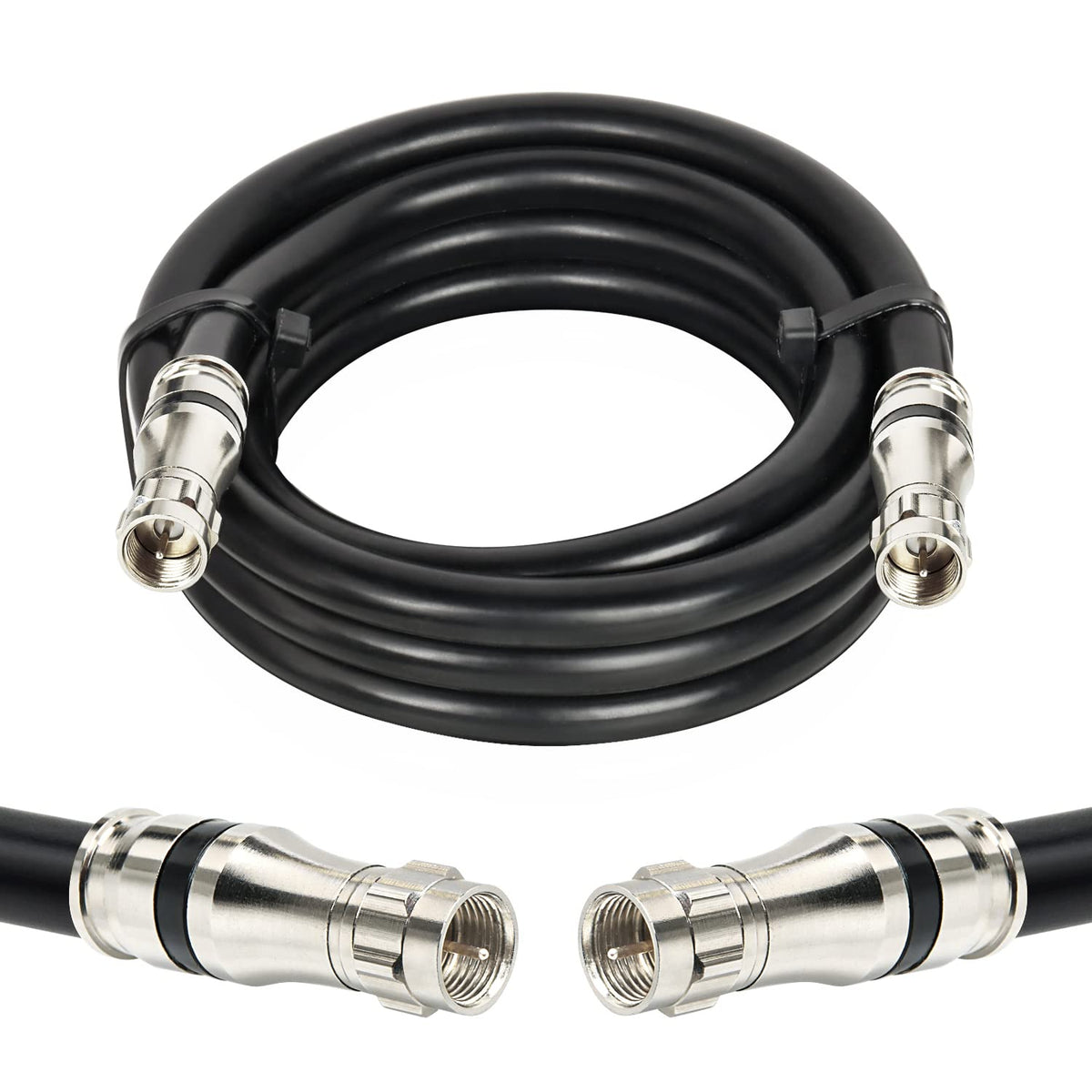 MOOKEERF RG11 10ft coax cable for high-definition signal with low loss