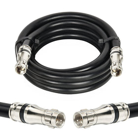 MOOKEERF RG11 10ft coax cable for high-definition signal with low loss