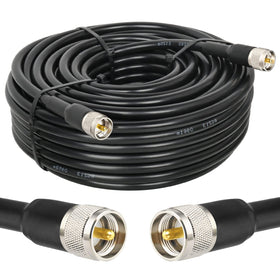 MOOKEERF RG213 coax cable with bare copper core for strong signal transmission.