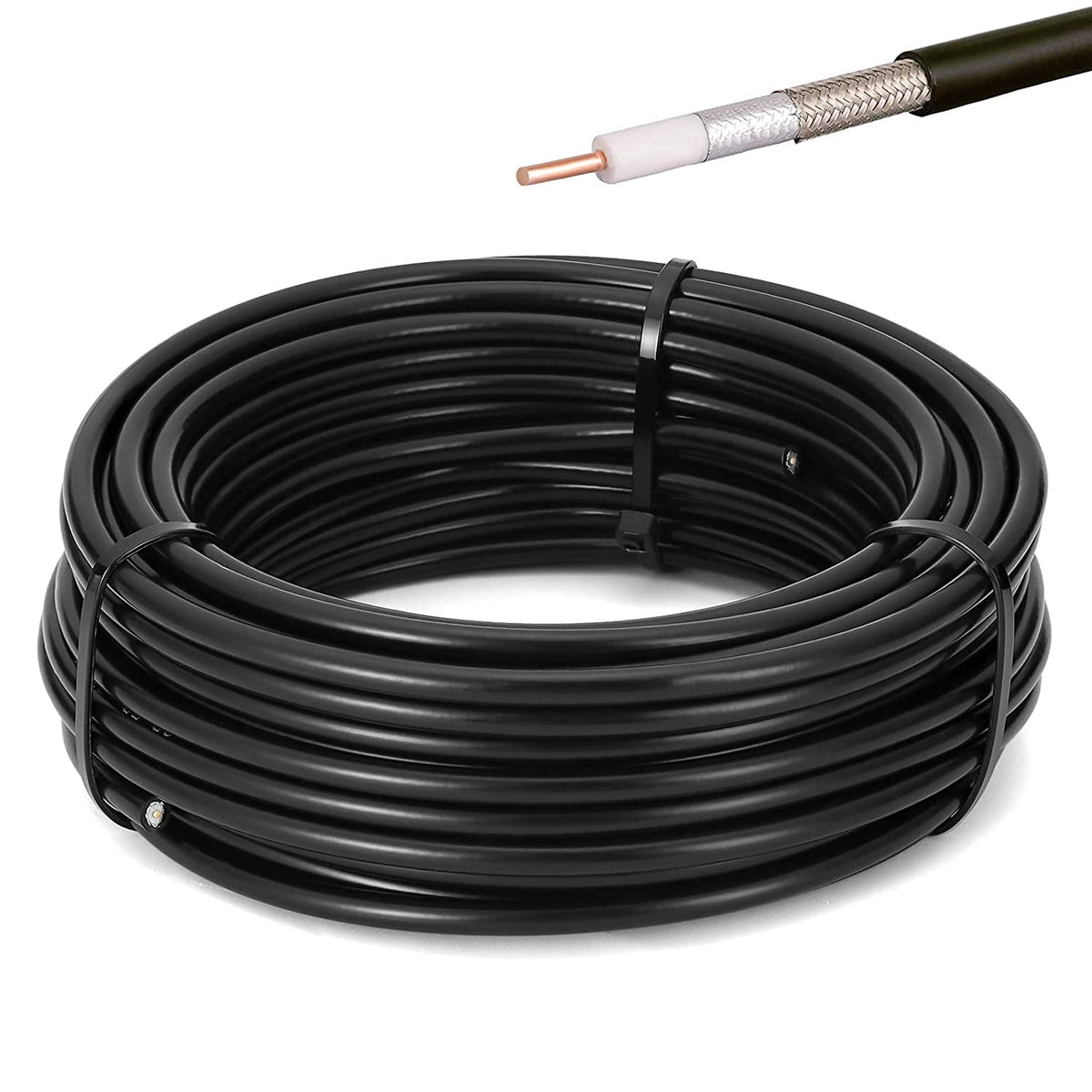 MOOKEERF RG58 coaxial cable 50ft enables stable WiFi with low signal loss