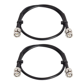 MOOKEERF RG8X BNC cable pair 2ft pack for reliable RF testing.