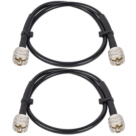 MOOKEERF RG8x cable assembly shows rugged build for reliable connections.
