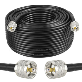 MOOKEERF RG8x coaxial cable 150ft for long-range, low-loss CB/HAM connections.