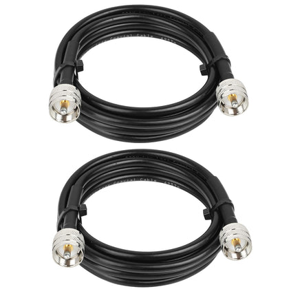 MOOKEERF PL259 front connector showing secure fit and reliable contact