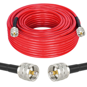 MOOKEERF front view showing PL259 connector and secure termination benefit