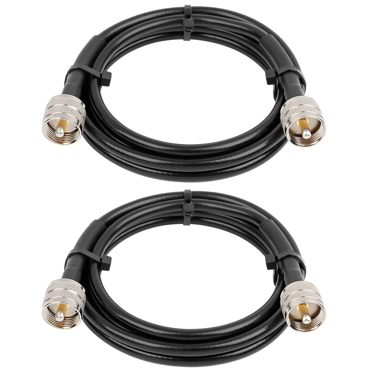 MOOKEERF RG8x jumper cable 6ft pack delivers low-loss signal for CB radios.