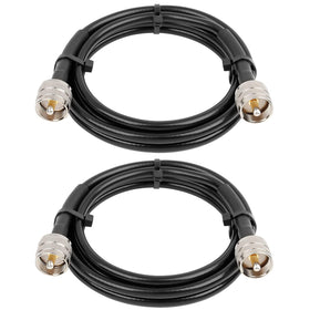 MOOKEERF RG8x jumper cable 6ft pack delivers low-loss signal for CB radios.