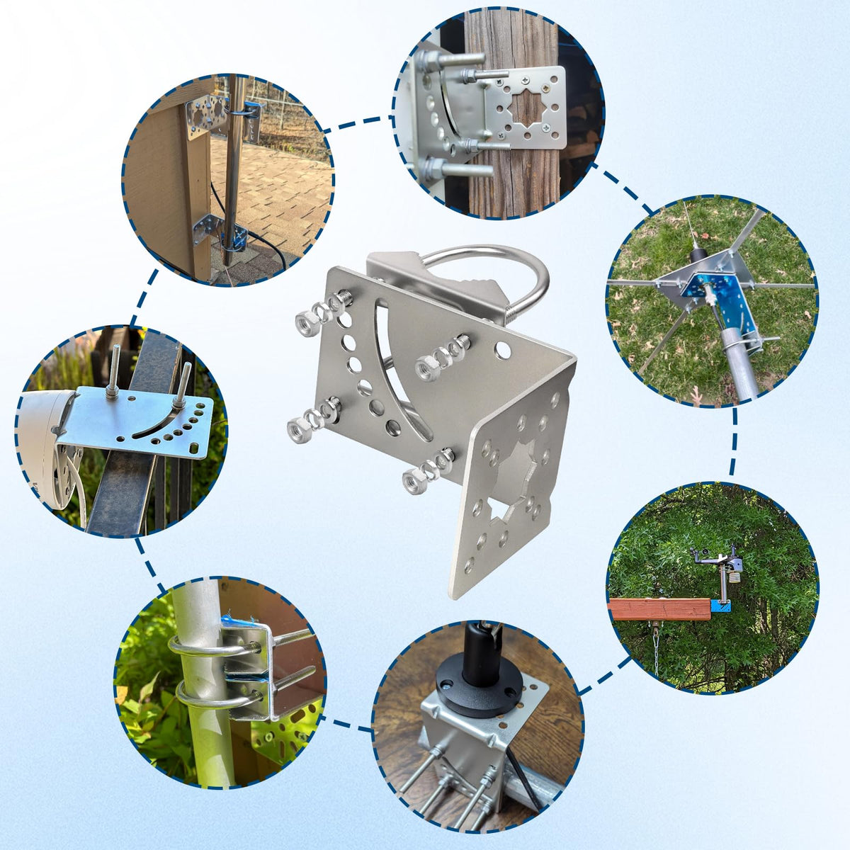 MOOKEERF rooftop or wall mount for flexible positioning