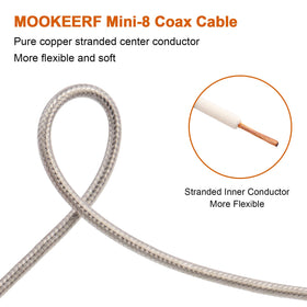 MOOKEERF shielded cable waterproof jacket shields signal outdoors