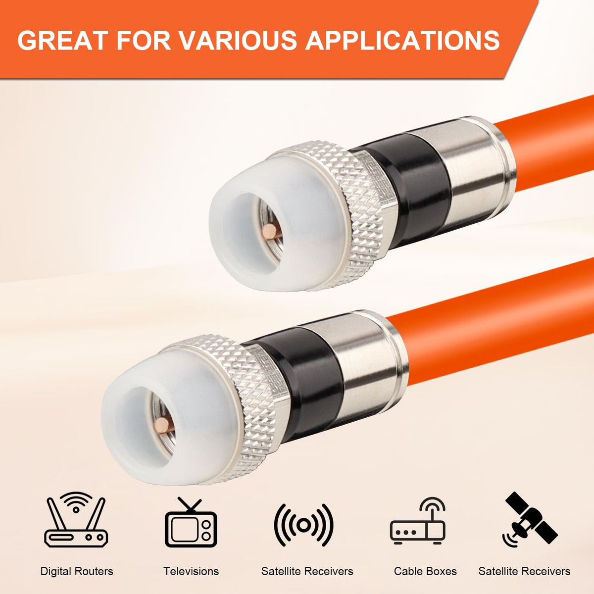 MOOKEERF shielding with 60% braid and 100% foil to reduce interference