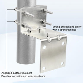 MOOKEERF galvanized zinc plated finish close view highlighting rust resistance