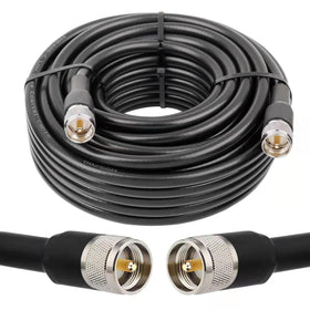 MOOKEERF UHF CB coax cable 60ft with rugged outdoor-ready construction