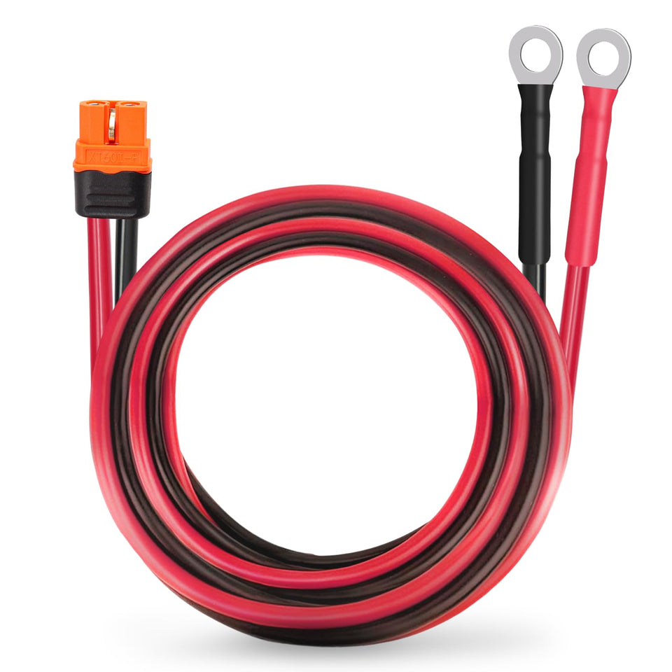 MOOKEERF XT60i to O-ring cable with 10 AWG for efficient power transfer.