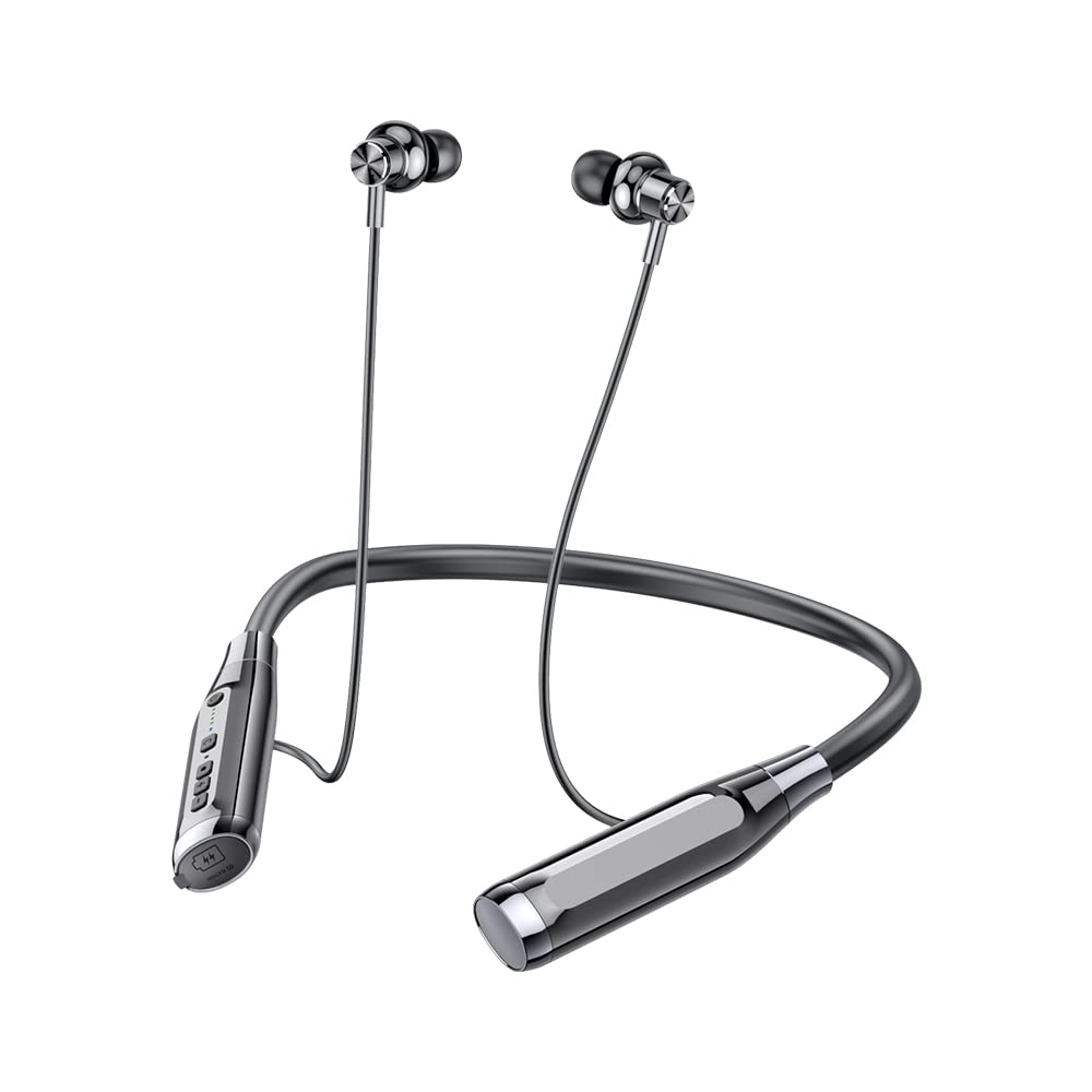 MOONAIYYDS neckband highlighting a 1000mAh battery for long playback.