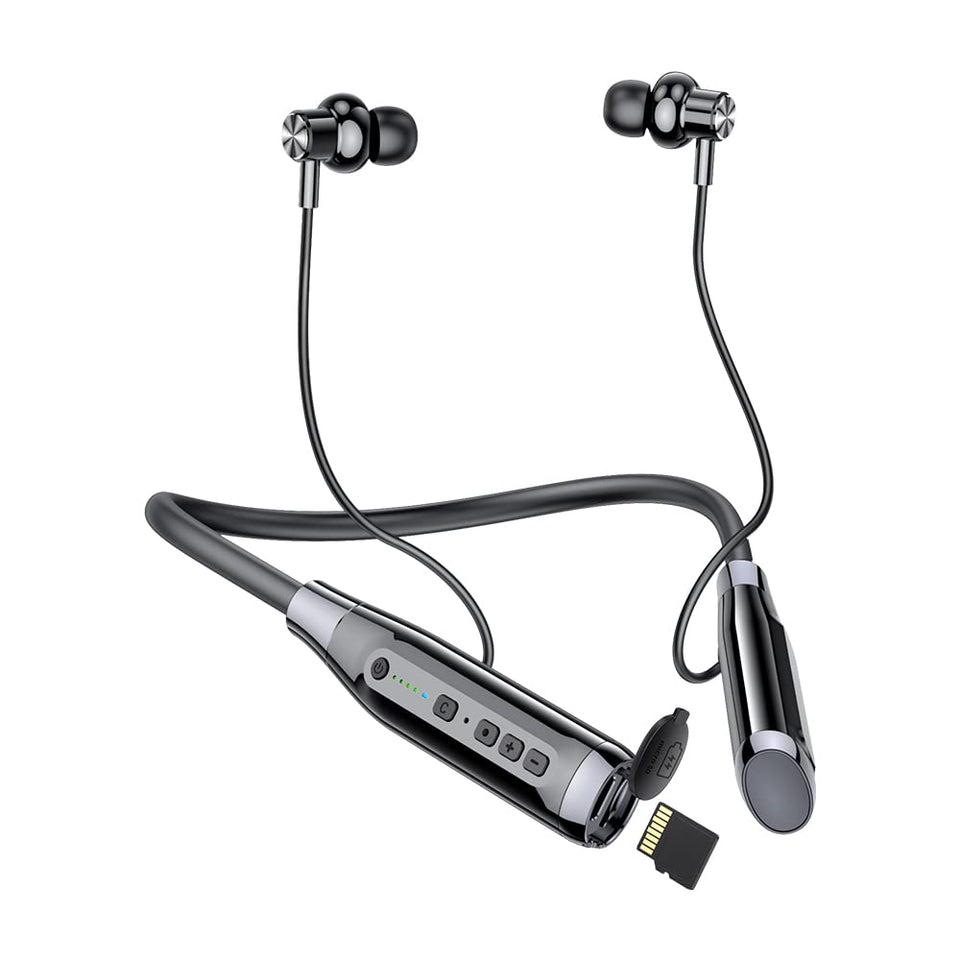 MOONAIYYDS wireless headphones with TF card slot for offline listening on the go.