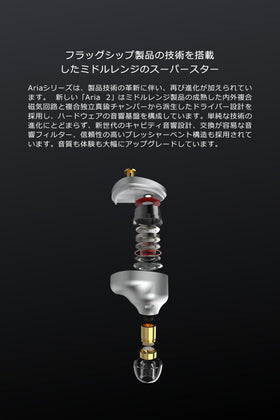 Moondrop ARIA 2 brass nozzle close-up for high-density timbre and precision.