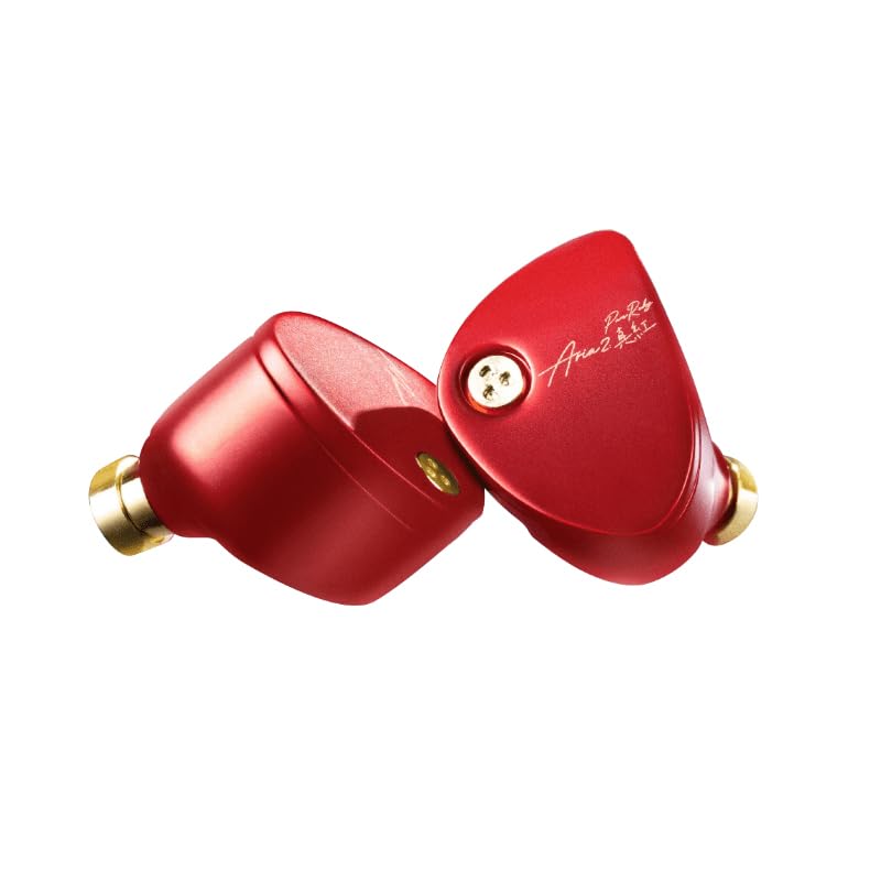 Moondrop ARIA 2 red cavity showcases zinc-brass build and vibrant finish.