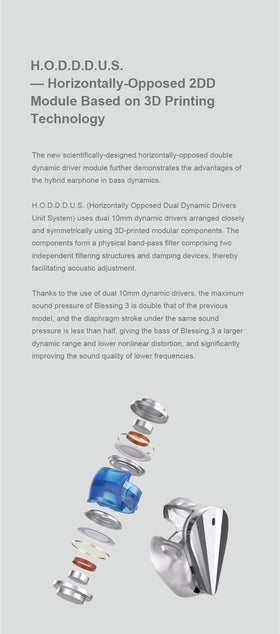 Moondrop Blessing 3 interchangeable cable design for customizable listening.