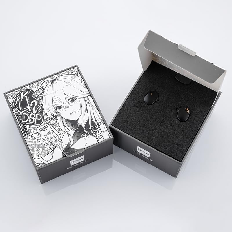 Moondrop CHU II DSP worn by user in urban setting showing secure fit and on-the-go clarity