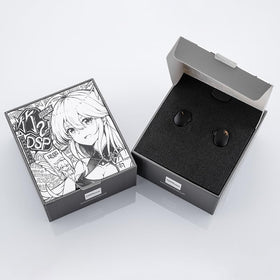Moondrop CHU II DSP worn by user in urban setting showing secure fit and on-the-go clarity