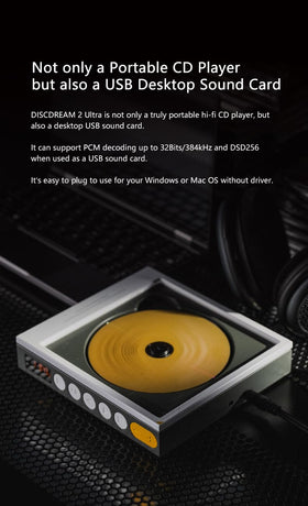 Moondrop DiscDream 2 optical output connects to DAC or amp.