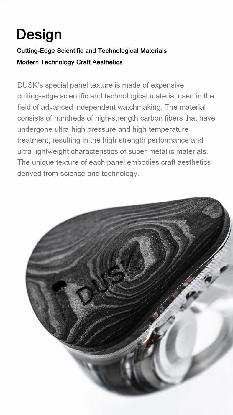 Moondrop Dusk materials close-up demonstrates cutting-edge design aesthetics.