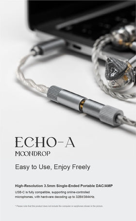 Moondrop Echo-A packaging box and manual included