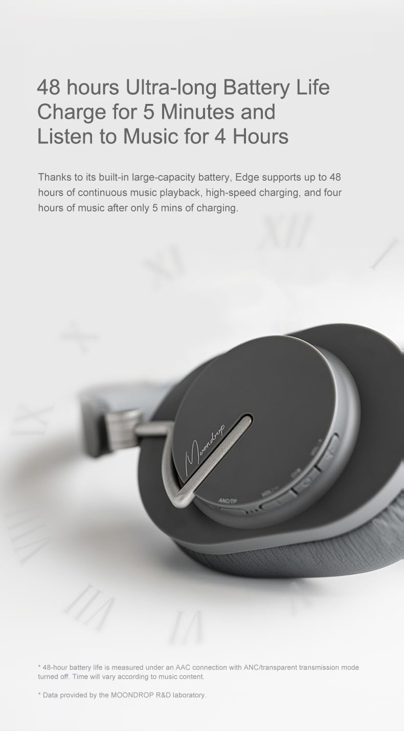 Moondrop Edge charging port closeup showing fast charge convenience