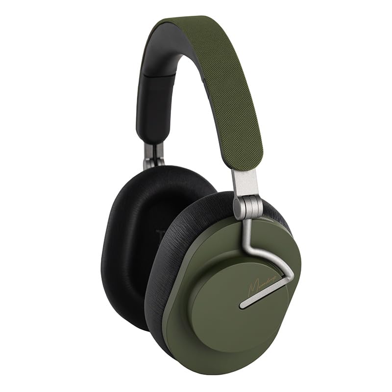 Moondrop Edge Green foldable headphones shown for easy travel and storage