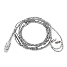 Moondrop FreeDSP front view showing connector and inline module benefit clarity