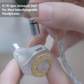 Moondrop FreeDSP inline control closeup showing three-button convenience