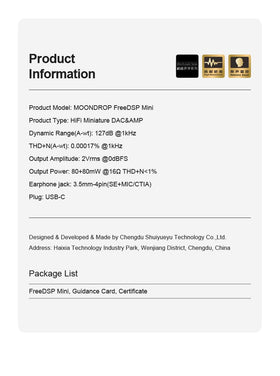 Moondrop FreeDSP Mini texture and build close-up showing premium finish and durable casing