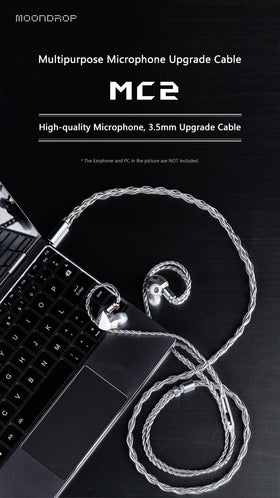 Moondrop MC2 silver-plated copper core for durable high-fidelity signal