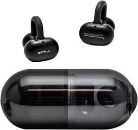 Moondrop Pill transparent capsule case detail emphasizing mechanical aesthetics