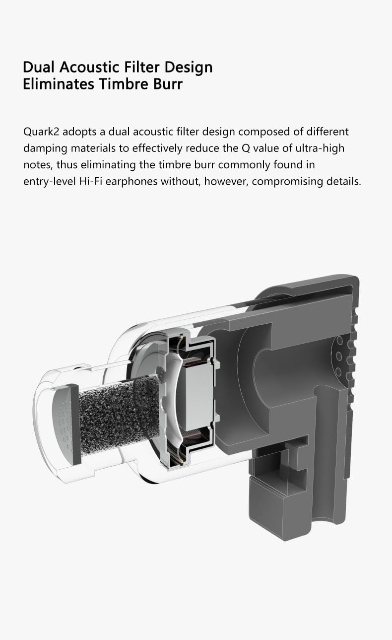 Moondrop Quark 2 built-in microphone image supports conference calls and voice chats