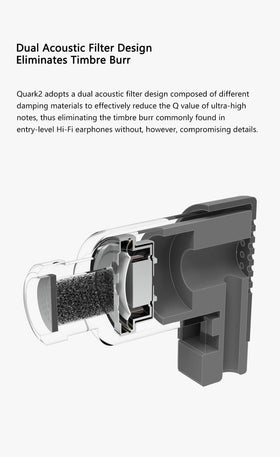 Moondrop Quark 2 built-in microphone image supports conference calls and voice chats