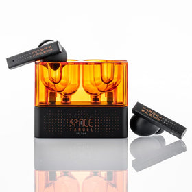 Moondrop Space Travel front view showing compact case and earbuds, highlighting portability