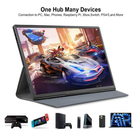 Moonka USB-C portable display connects instantly to laptops and phones for plug-and-play productivity