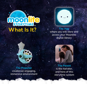 Moonlite smartphone compatibility enables easy storytelling anywhere.