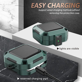 Mooyavia case includes keychain and storage for organized travel.