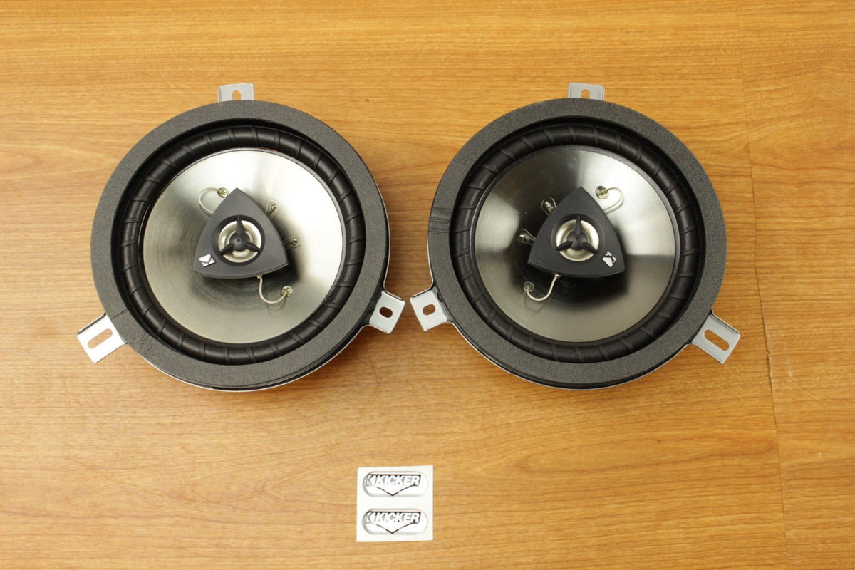 Mopar Kicker Wrangler rear speaker enhances bass fill for rear passengers.
